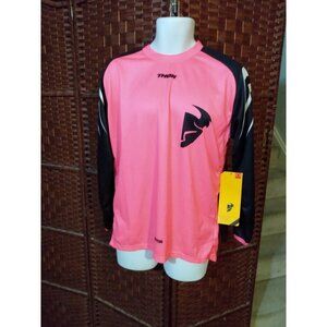 NWT Women's THOR Motocross Jersey Shirt Pink Medium MX Off-Road Dirt Bike